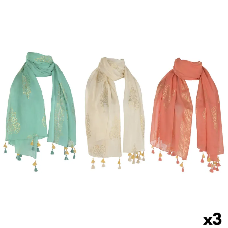 Handkerchief Home ESPRIT Green Beige Golden Coral (3 Units)